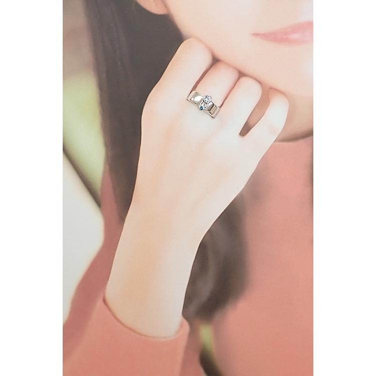 ルジアダ 750 k18 ホワイトゴールドリング RUGIADA ブルートパーズ