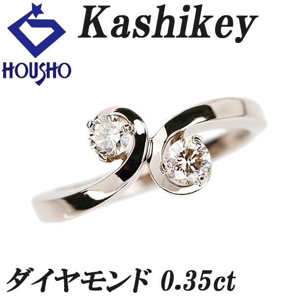 カシケイ ブラウンダイヤモンド フロート リング K18ブラウンゴールド 