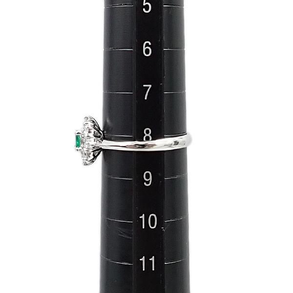 エメラルド リング ダイヤモンド Pt900 送料無料 中古 宝正 901537  