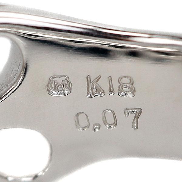 MIKIMOTO（ミキモト） ダイヤモンド K18WG MIKIMOTO フラワー 植物 