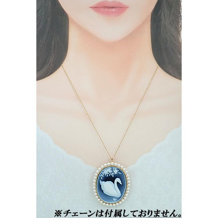 タサキ 田崎真珠 シェル ブローチ アコヤ真珠 K18YG TASAKI ペンダント