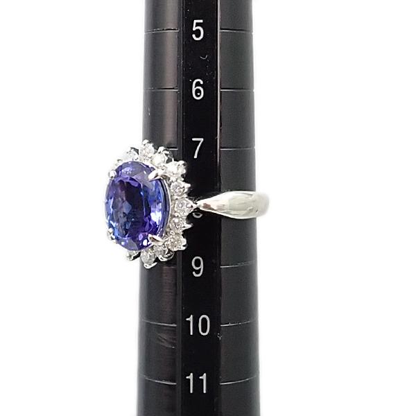 三越ブランド タンザナイト 4.05ct × ダイヤモンドリング 指輪