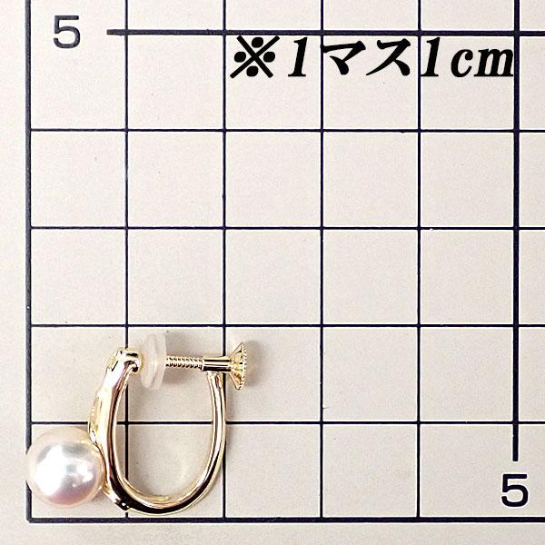 タサキ 田崎真珠 アコヤ真珠 イヤリング K18イエローゴールド TASAKI