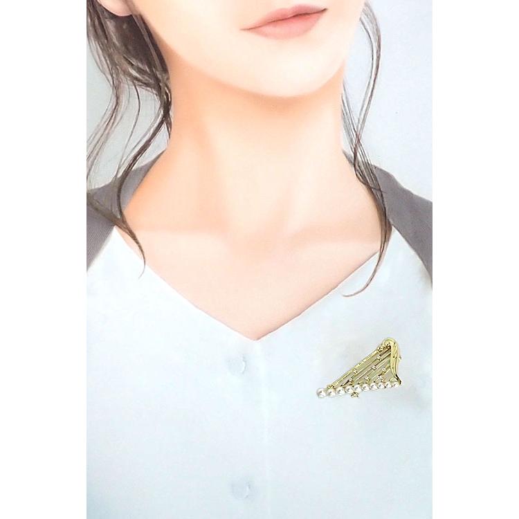 MIKIMOTO（ミキモト） アコヤ真珠 ブローチ ダイヤモンド K18イエロー 