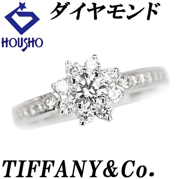 【ティファニー】 ダイヤモンド フローラ リング Pt950