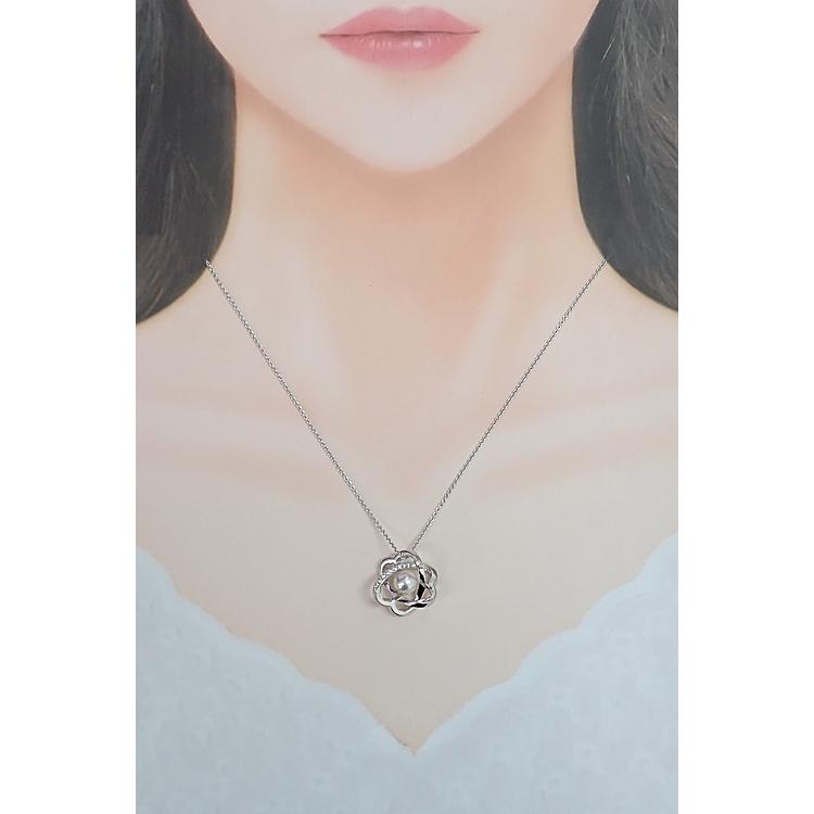 MIKIMOTO（ミキモト） アコヤ真珠 ネックレス ダイヤモンド K18