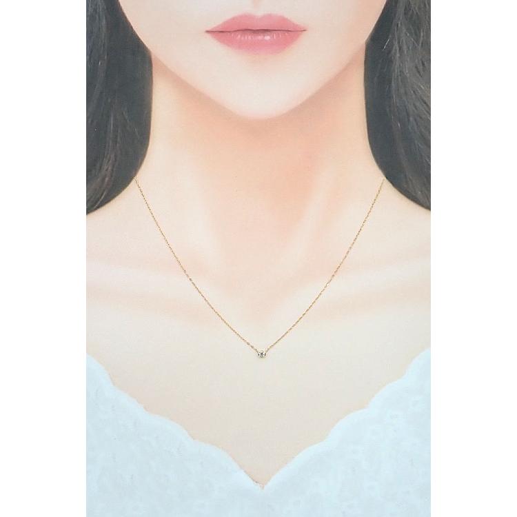 4℃ 1粒ダイヤネックレス ゴールド　K18 ヨンドシー ダイヤモンド ネックレス K18イエローゴールド 4℃ 一粒石