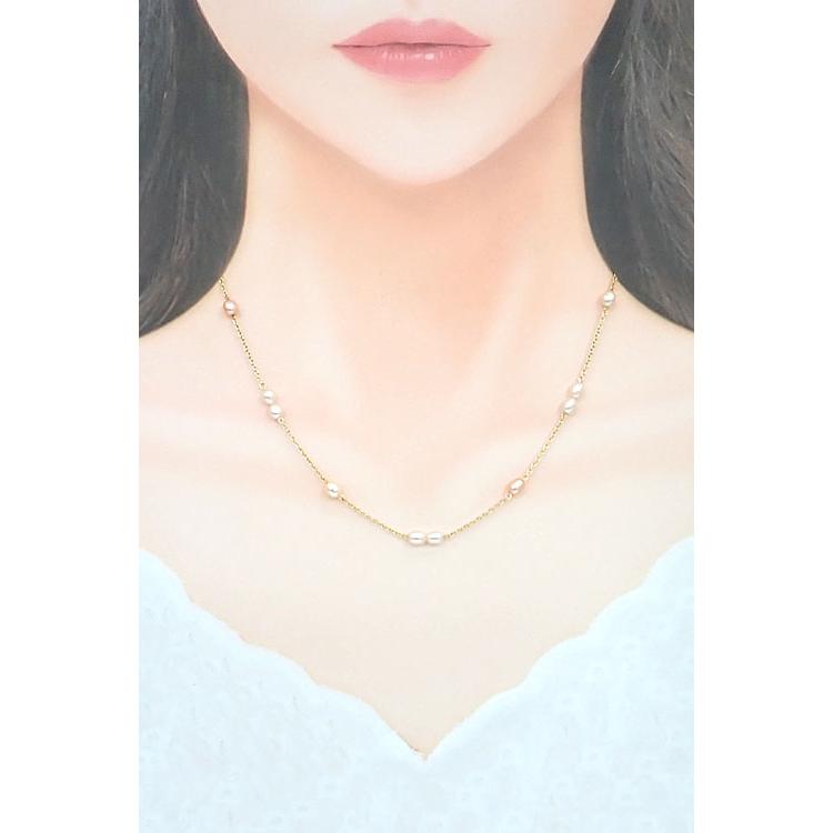 タサキ 田崎真珠 淡水真珠 ネックレス K18イエローゴールド TASAKI 