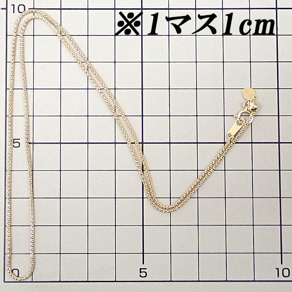チェーンネックレス K18イエローゴールド カットポンパチェーン 51.0cm 
