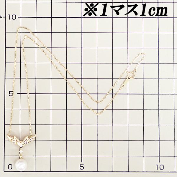 MIKIMOTO ミキモト アコヤ真珠 ネックレス ダイヤモンド K18イエローゴールド 送料無料 中古 宝正 902372 : 宝正 ヤフー ...