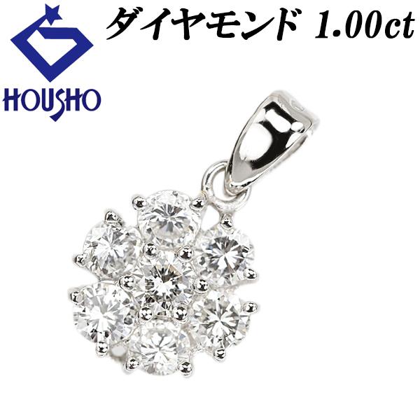 ダイヤモンド ペンダントトップ 花 フラワー 植物 ボタニカル