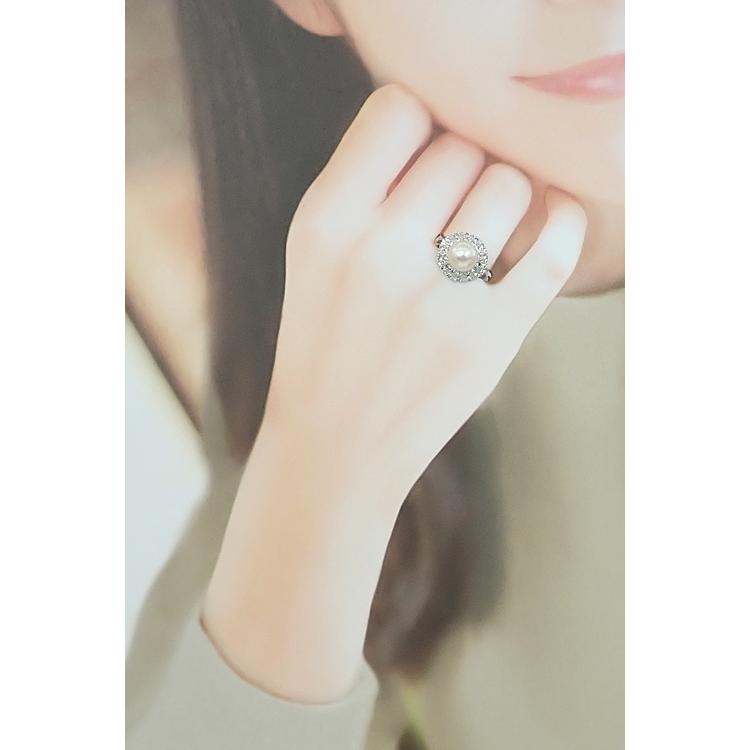 タサキ 田崎真珠 アコヤ真珠 リング ダイヤモンド Pt900 TASAKI 送料 