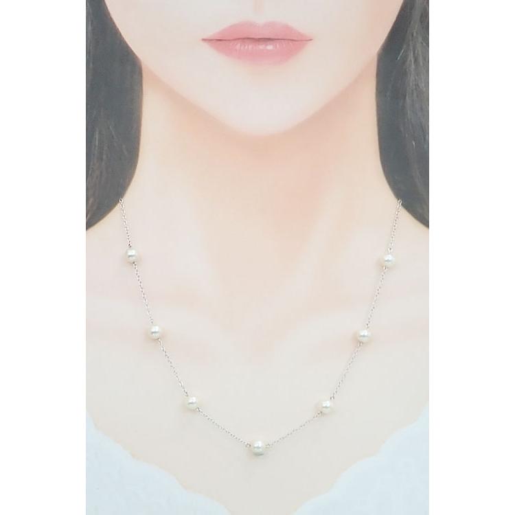 MIKIMOTO（ミキモト） アコヤ真珠 ネックレス K18ホワイトゴールド