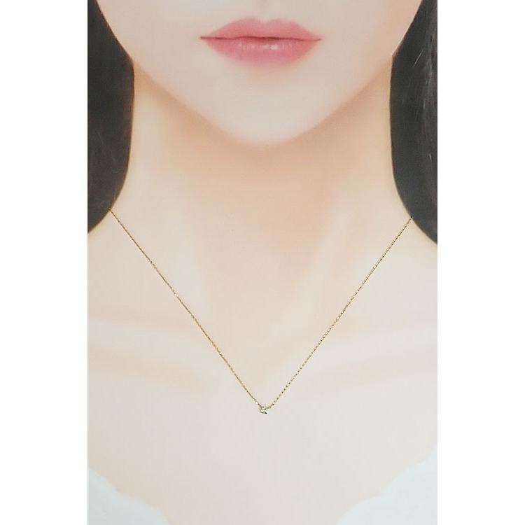 agete（アガット） イエローダイヤモンド ネックレス K18イエロー 
