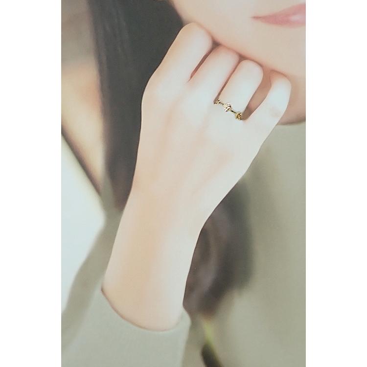 GUCCI（グッチ） ハート アイコン K18イエローゴールド #9 GG ロゴ 地