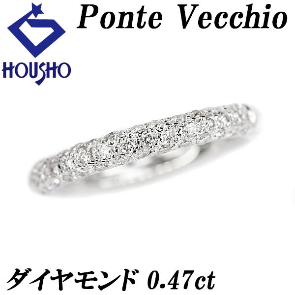 【ポンテヴェキオ】 ダイヤモンド リング ホワイトゴールド パヴェ