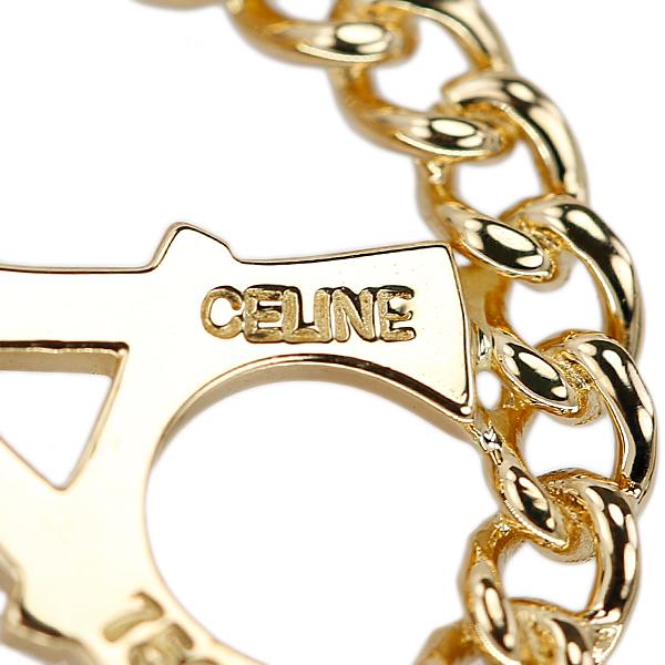 CELINE（セリーヌ） イヤリング エッフェル塔 タワー 揺れる 地金のみ 