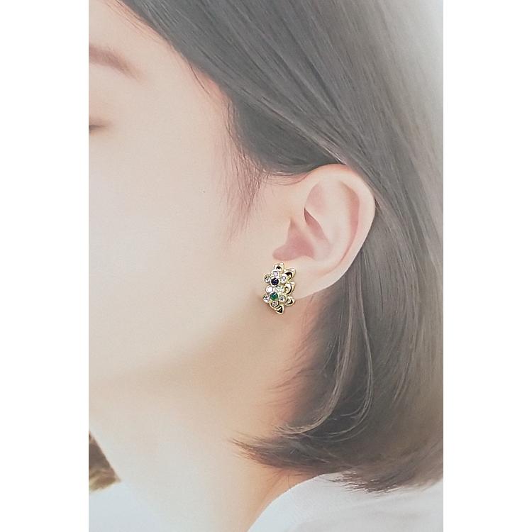 mila schon（ミラショーン） サファイア イヤリング エメラルド 