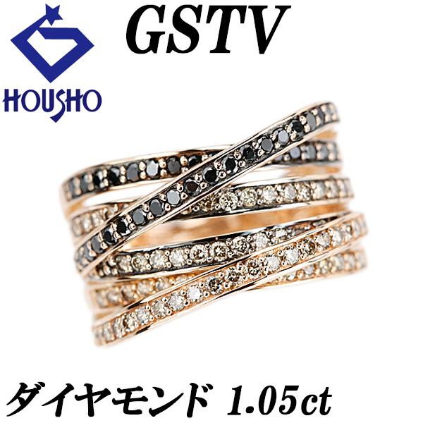 週末価格❤️GSTV❤️k18 ダイヤ ジーエスティービー ダイヤモンド リング K18ピンクゴールド GSTV 幅広