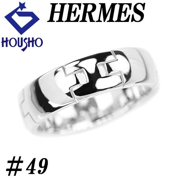 HERMES（エルメス） ヘラクレス リング K18ホワイトゴールド #49 地金
