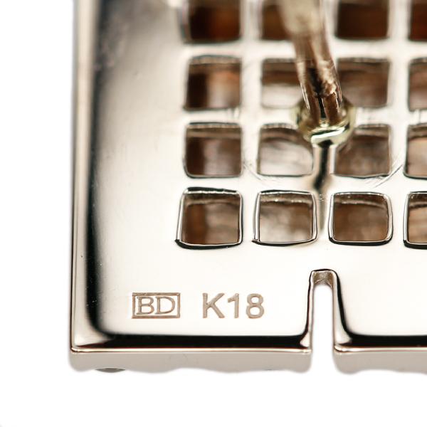 カシケイ ブラウンダイヤモンド ブローチ K18BG Kashikey ピンブローチ 
