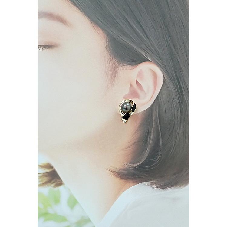極美品✨田崎真珠　TASAKI タサキ 黒蝶真珠　パール　ブローチ　8.4㎜ TASAKI（タサキ） 田崎真珠 黒蝶 真珠 10 - 13mm 珠 バロック パール