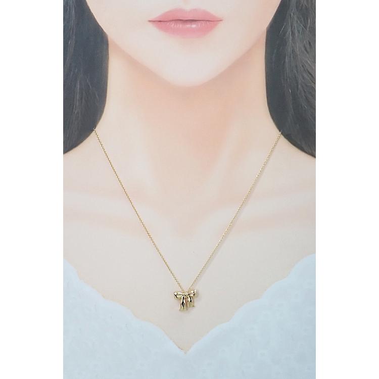 TIFFANY&Co.（ティファニー） ネックレス K18イエローゴールド リボン