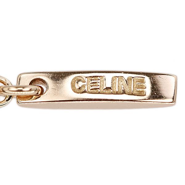 CELINE（セリーヌ） ダイヤモンド ネックレス K10ピンクゴールド 一粒