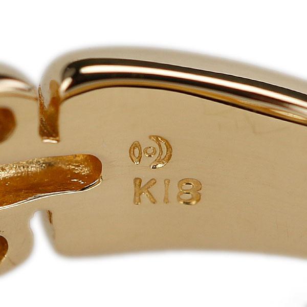 タサキ 田崎真珠 ダイヤモンド リング K18イエローゴールド TASAKI