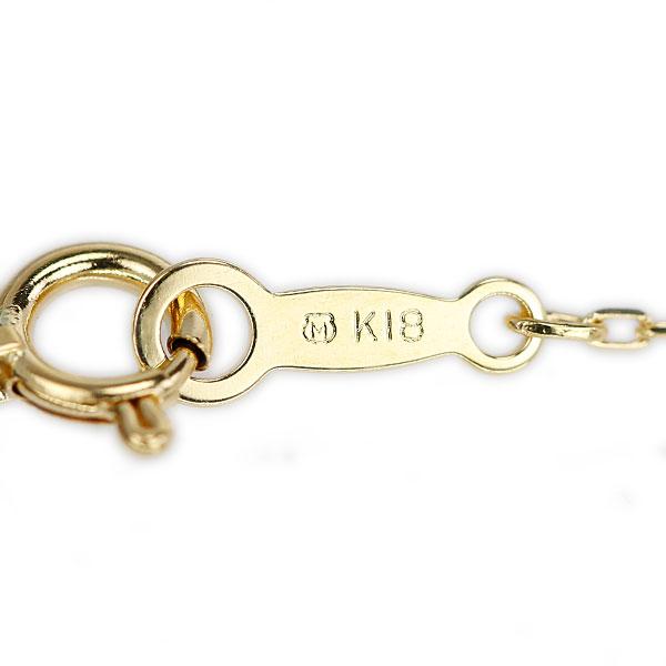 MIKIMOTO（ミキモト） チェーンネックレス K18イエローゴールド 小豆 