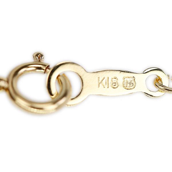 MIKIMOTO（ミキモト） チェーンネックレス K18イエローゴールド 小豆 