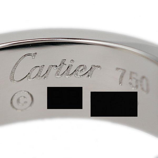 Cartier（カルティエ） ラブ リング K18ホワイトゴールド #53 ビス 地