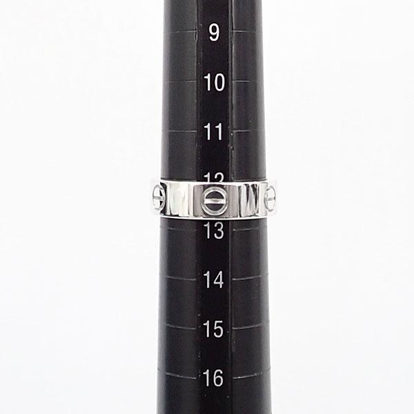 CARTIER ラブリング #53 約12号 K18 WG Cartier（カルティエ） ラブ リング K18ホワイトゴールド #53 ビス 地