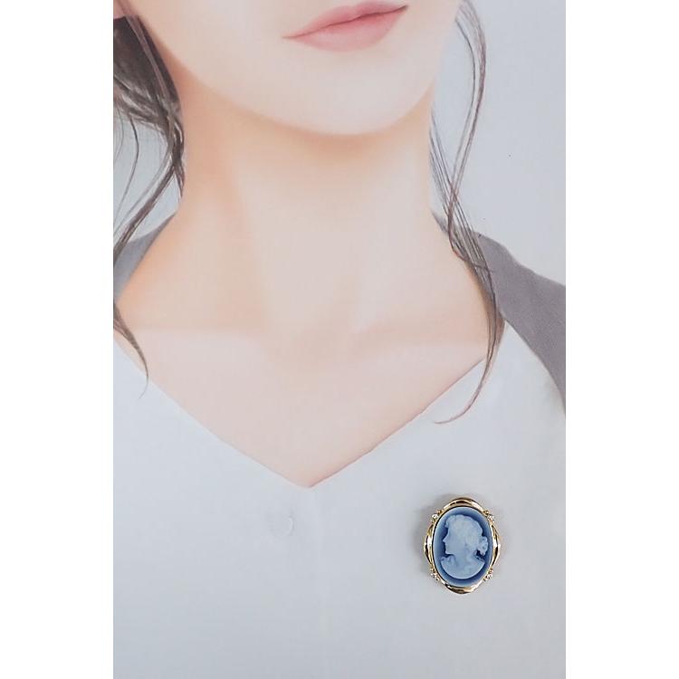 タサキ 田崎真珠 アゲート ブローチ ダイヤモンド K18YG TASAKI 2way