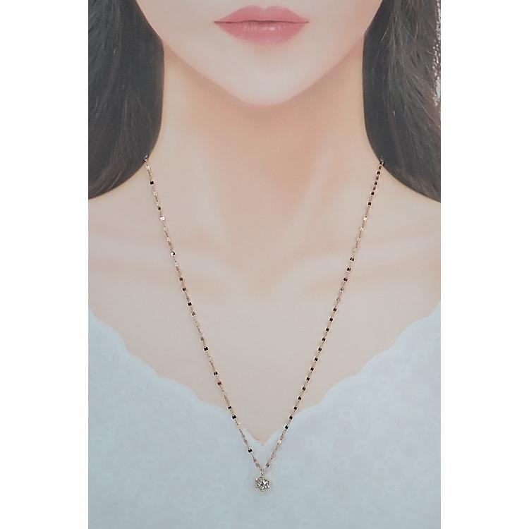 エステール ダイヤモンド ネックレス K18ピンクゴールド ESTELLE
