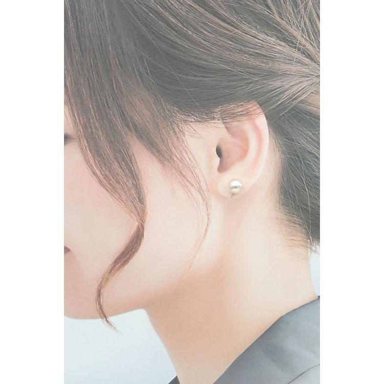 タサキ 田崎真珠 アコヤ真珠 イヤリング K14ホワイトゴールド TASAKI 