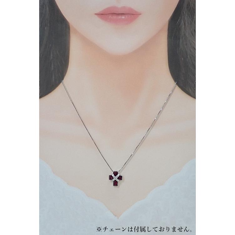 笠原真寿美/レ・エッセンシャル ルビー ペンダントトップ ダイヤモンド 