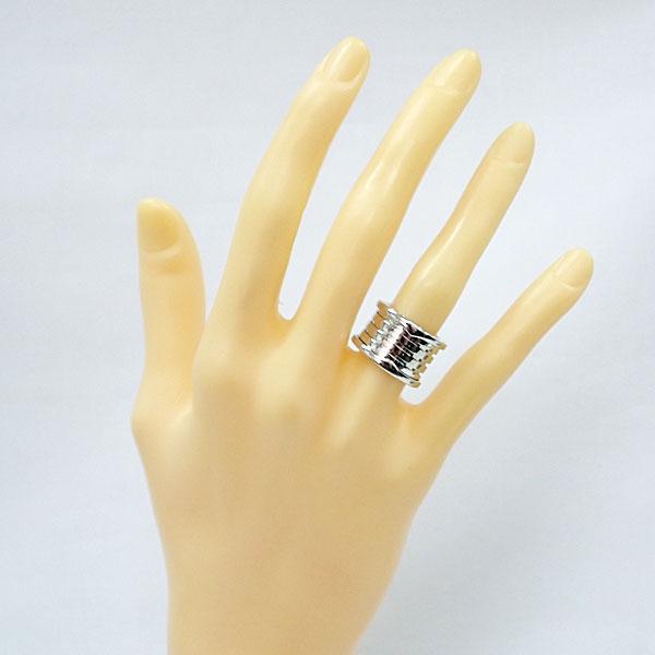 BVLGARI（ブルガリ） ビーゼロワン リング K18WG BVLGARI #48 4バンド