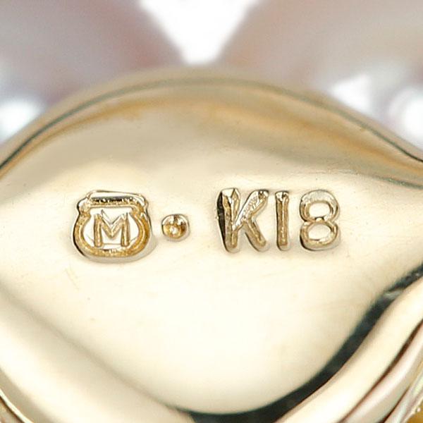 MIKIMOTO（ミキモト） 淡水真珠 ブローチ K18イエローゴールド 葉