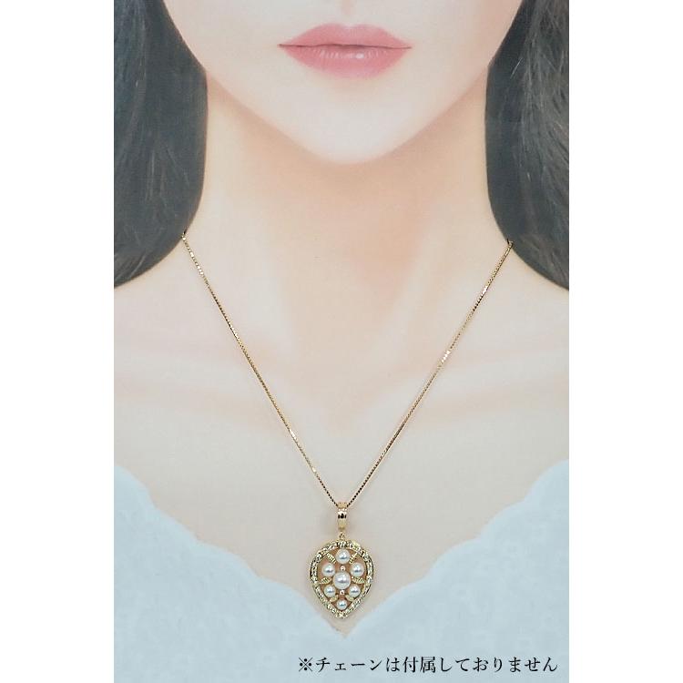 御木本 ミキモト MIKIMOTO K18アコヤ真珠ダイヤモンドペンダントトップ MIKIMOTO（ミキモト） アコヤ真珠 ペンダントトップ ダイヤモンド