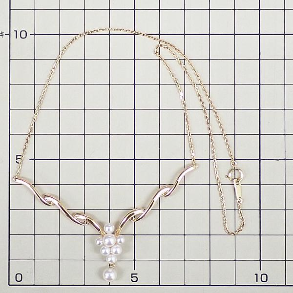 タサキ 田崎真珠 アコヤ真珠 ネックレス K18イエローゴールド TASAKI V
