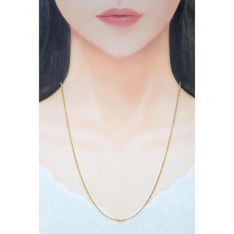 ギンザタナカ 田中貴金属 チェーンネックレス K18YG GINZA TANAKA 50.5