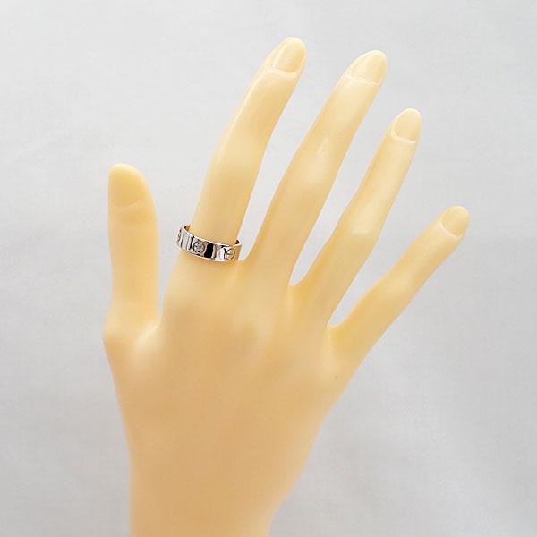 Cartier（カルティエ） ラブ リング K18ホワイトゴールド #54 ビス 地