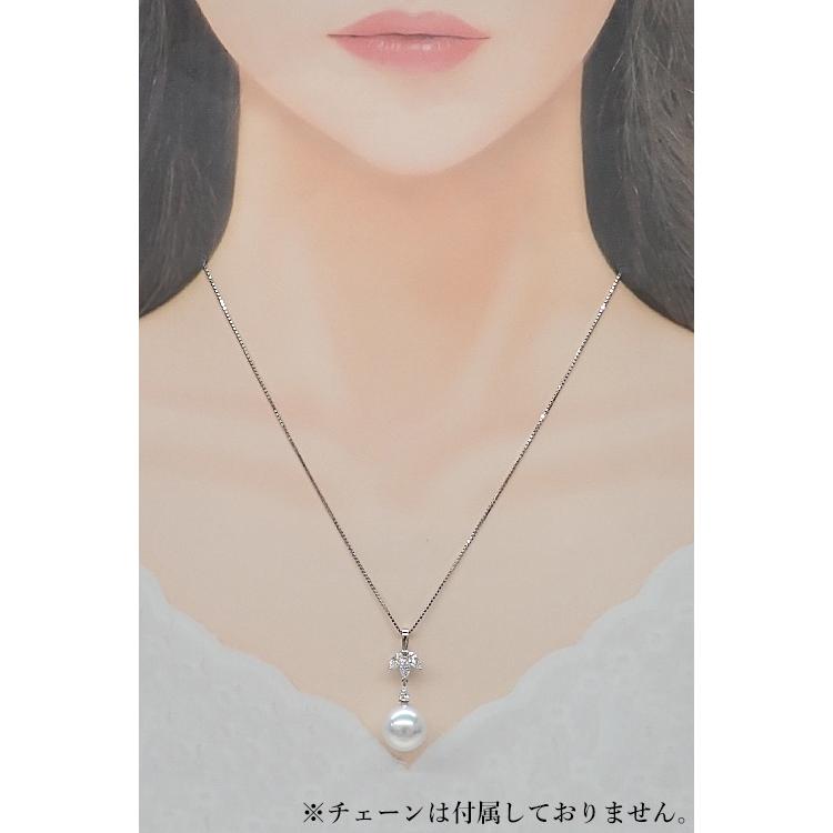 タサキ 田崎真珠 白蝶真珠(南洋真珠) ダイヤモンド Pt900 TASAKI 3way