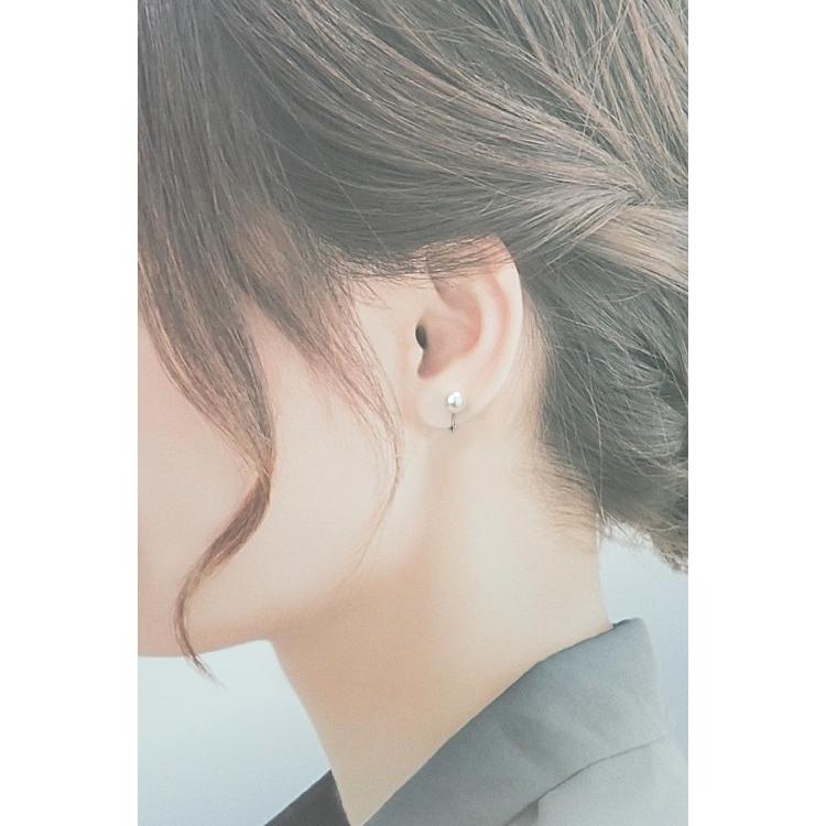 MIKIMOTO（ミキモト） アコヤ真珠 イヤリング K18ホワイトゴールド 一