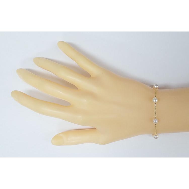 MIKIMOTO（ミキモト） アコヤ真珠 ブレスレット K18イエローゴールド 