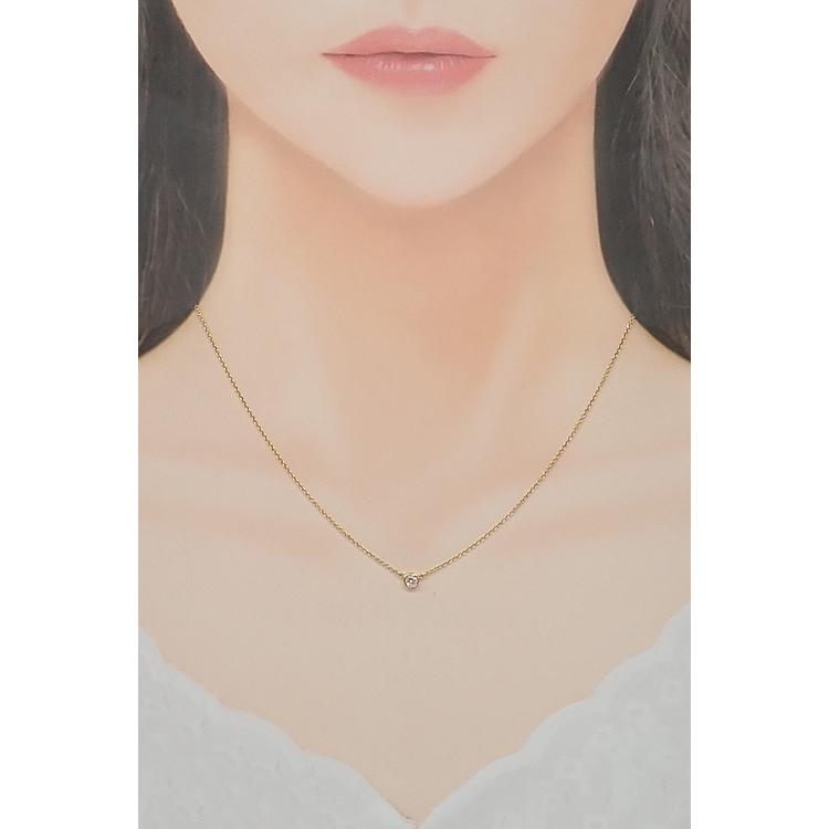 Tiffany & Co. バイザヤード ネックレス ダイヤモンド K18 TIFFANY&Co.（ティファニー） ダイヤモンド バイザヤード ネックレス