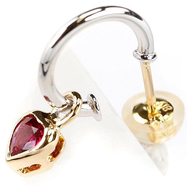 モワードmouawad ハートピアスk18YG