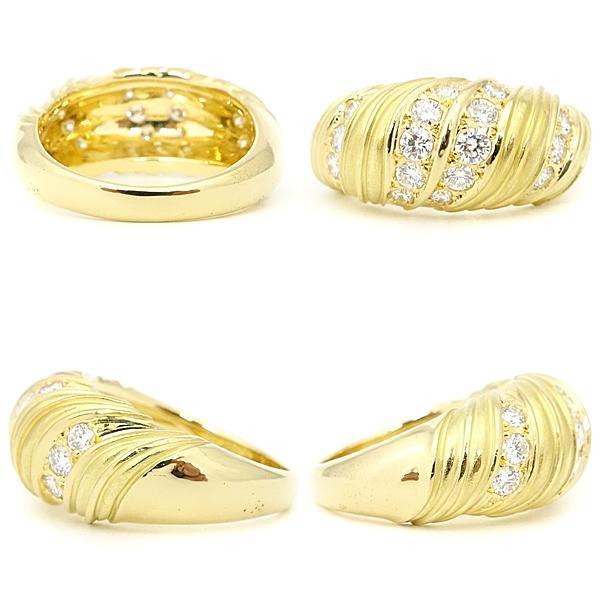 7/31夏セール中】クイーン ダイヤモンド リング K18YG ブランド