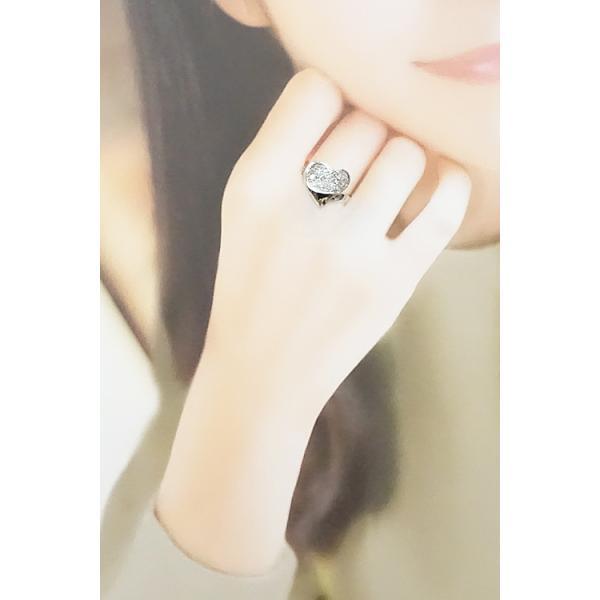 Star jewelry K18(金) WG ダイヤモンド装飾 ハート型リング STAR JEWELRY（スタージュエリー） ダイヤモンド リング 0.50ct K18WG